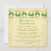 Shamrocks en Gold Irish Wedding Kaart (Voorkant)