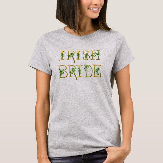 Shamrocks en goud t-shirt (Voorkant)