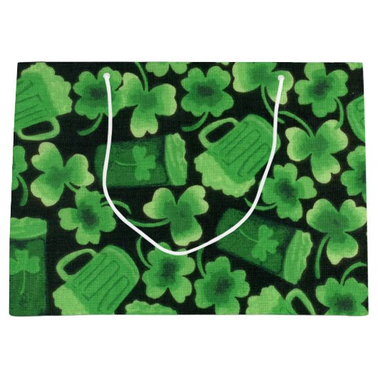 Shamrocks en Green Beers Groot Cadeauzakje (Voorkant)