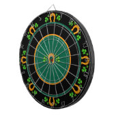 Shamrocks en harpen dartbord (Voorkant Rechts)