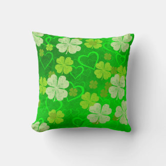 Shamrocks en Hearts Irish Sierkussen