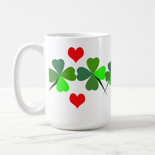 Shamrocks en Hearts Mok (Links)