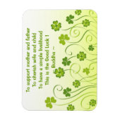 Shamrocks en klavers magneet (Verticaal)