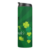 Shamrocks en Leprechaun-Pet Thermosbeker (Geroteerd rechts)