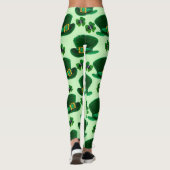 Shamrocks en Leprechaun-Petten Leggings (Achterkant)