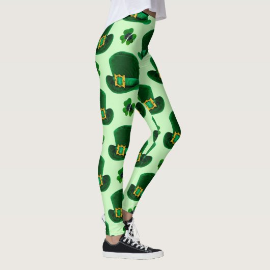 Shamrocks en Leprechaun-Petten Leggings (Rechts)