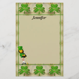 Shamrocks en Leprechauns Briefpapier