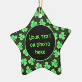 Shamrocks en Polka Dots Keramisch Ornament (Links)