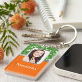 Shamrocks en sinaasappel sleutelhanger (Voorkant Rechts)