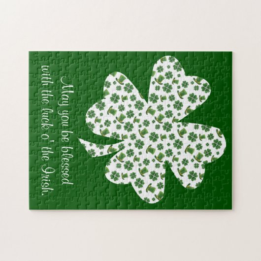 Shamrocks en Top Hats 2 Legpuzzel (Horizontaal)