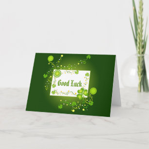 Shamrocks en veel geluk - Kaart