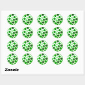 Shamrocks Envelope Seals - Groen Ronde Sticker (Vel)