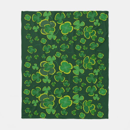 Shamrocks Fleece Blanket Deken (Voorkant)