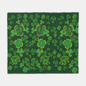 Shamrocks Fleece Blanket Deken (Voorkant (Horizontaal))