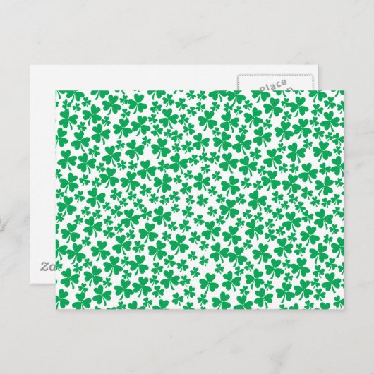 Shamrocks for St Patrick's Day Briefkaart (Voorkant / Achterkant)