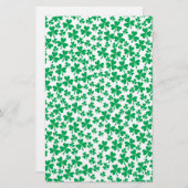 Shamrocks for St Patrick's Day Briefpapier (Voorkant / Achterkant)