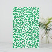 Shamrocks for St Patrick's Day Briefpapier (Staand voorkant)