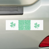 Shamrocks for St Patrick's Day Bumpersticker (Op auto)