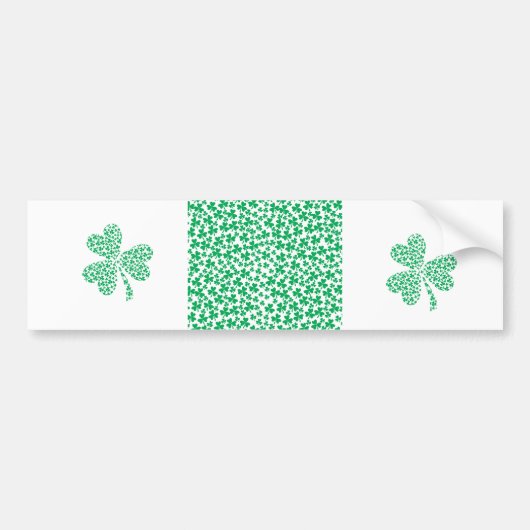 Shamrocks for St Patrick's Day Bumpersticker (Voorkant)