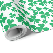 Shamrocks for St Patricks Day Cadeaupapier (Rol Hoek)