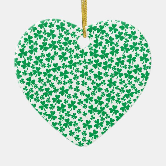 Shamrocks for St Patrick's Day Keramisch Ornament (Voorkant)