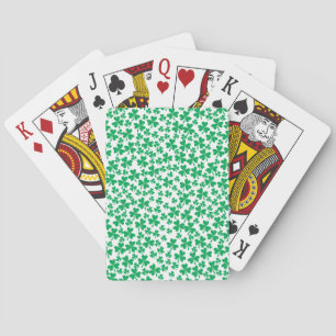 Shamrocks for St Patrick's Day Pokerkaarten
