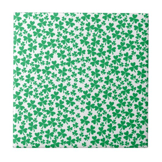 Shamrocks for St Patrick's Day Tegeltje (Voorkant)