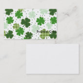 Shamrocks Galore- St. Patricks Dag Visitekaartje (Voorkant / Achterkant)