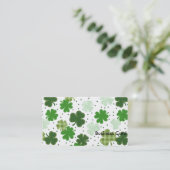 Shamrocks Galore- St. Patricks Dag Visitekaartje (Staand voorkant)