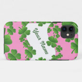 Shamrocks gepersonaliseerd Case-Mate iPhone case (Achterkant (horizontaal))