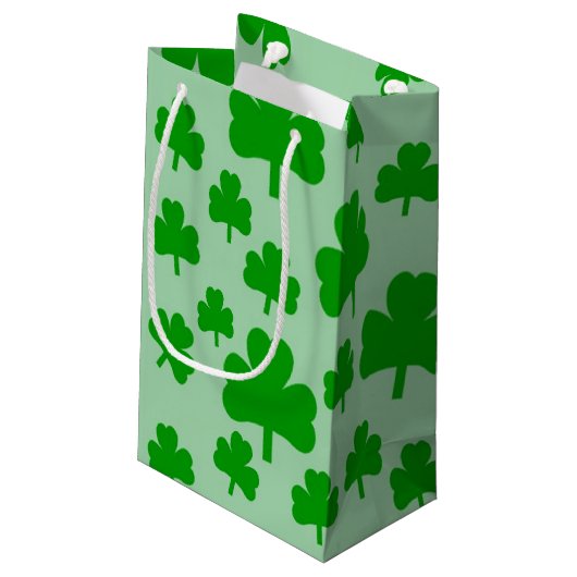Shamrocks Gift Bag Klein Cadeauzakje (Achterkant Gekanteld)