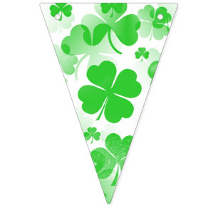 Shamrocks GOOD LUCK - Naadloos patroon 1 Vlaggetjes