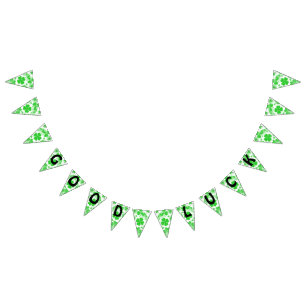 Shamrocks GOOD LUCK - Naadloos patroon 2 Vlaggetjes