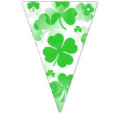 Shamrocks GOOD LUCK - Naadloos patroon 2 Vlaggetjes (Eerste vlag)