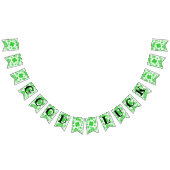 Shamrocks GOOD LUCK - Naadloos patroon 2a Vlaggetjes (Alle)