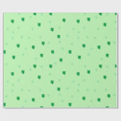 Shamrocks Green Gift Wrap Cadeaupapier (Vlak)