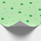 Shamrocks Green Gift Wrap Cadeaupapier (Hoek)