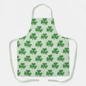 Shamrocks Green Kitchen Apron Schort (Voorkant)