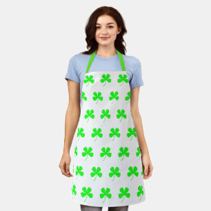 Shamrocks Green St. Patricks All-Over Print Schort