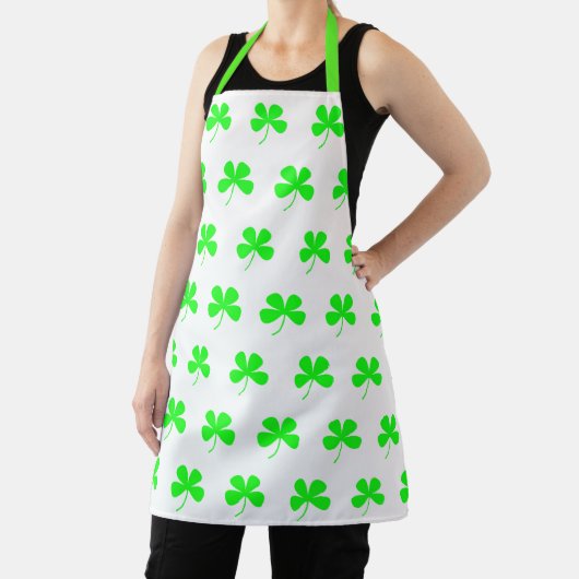 Shamrocks Green St. Patricks All-Over Print Schort (Insitu)