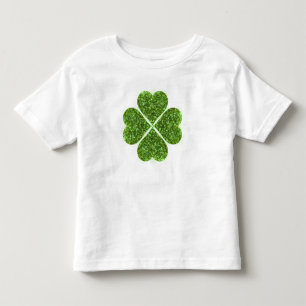 Shamrocks groen sprankelend vier blad klaver kinder shirts