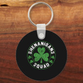 Shamrocks Ierse Grappige St Patrick Sleutelhanger (Voorkant)