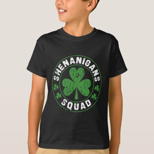 Shamrocks Ierse Grappige St Patrick T-shirt (Voorkant)