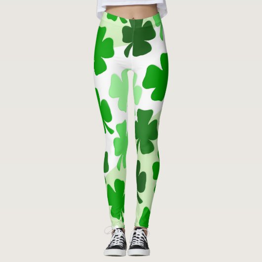 Shamrocks Ierse Leggings (Voorkant)