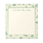 Shamrocks in de mist notitieblok (Voorkant)