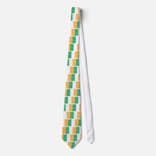Shamrocks in een vlag stropdas