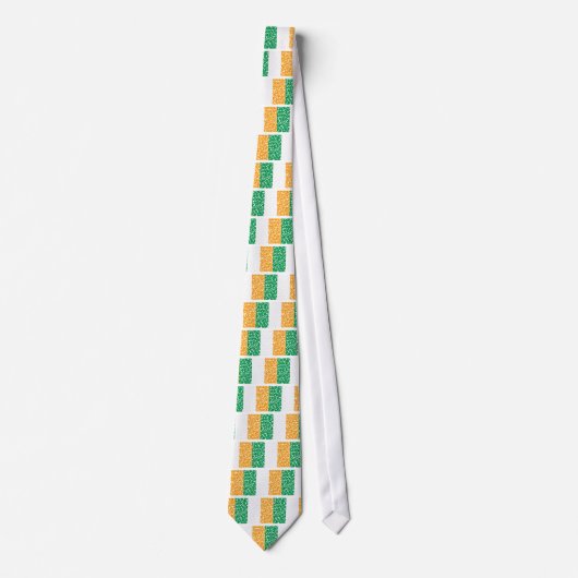 Shamrocks in een vlag stropdas (Voorkant)