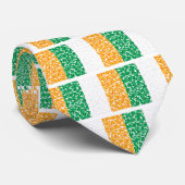 Shamrocks in een vlag stropdas (Opgerold)