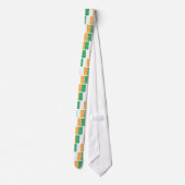 Shamrocks in een vlag stropdas (Achterkant)