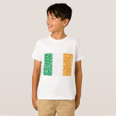 Shamrocks in een vlag t-shirt (Voorkant volledig)